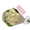 Buquê de 12 Rosas Brancas