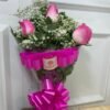 Buquê de 3 Rosas Cor-de-Rosa