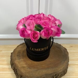 Box de 18 Rosas Cor-de-Rosa