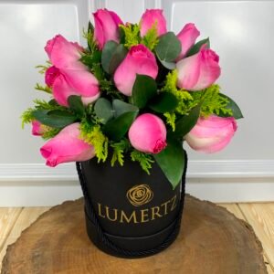 Box de 18 Rosas Cor-de-Rosa
