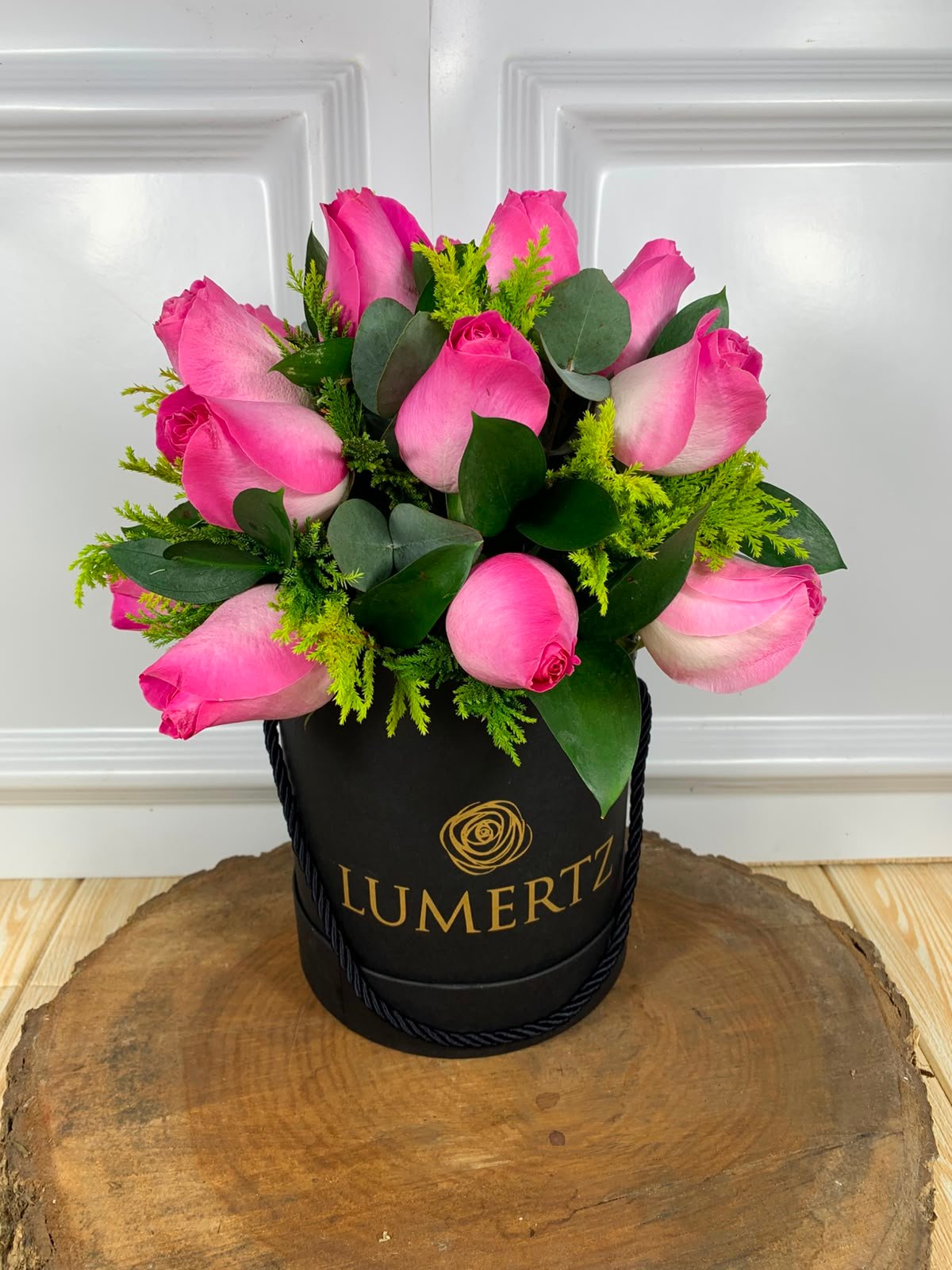 Box de 18 Rosas Cor-de-Rosa