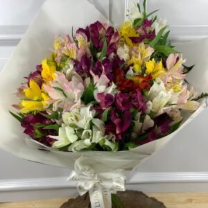 Alternative view of Buquê de 30 Astromélias Coloridas