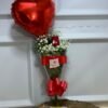Kit - Rosa, Balão e Ferrero Rocher 3 Unidades
