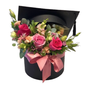 Box Formatura - Flores Cor-De-Rosa e Ferrero Rocher 8