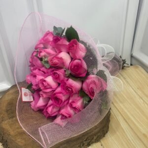 Buquê de 30 Rosas Cor-De-Rosa
