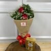 Buquê de 2 Rosas Vermelhas e Ferrero Rocher 8 Unidades