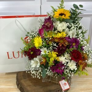 Arranjo Na Sacola - Flores do Campo Estilo Alto