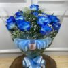 Buquê de 12 Rosas Azuis