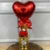 Kit - Ursinho Chaveiro, Ferrero Rocher 8 Unidades, Balão Coração