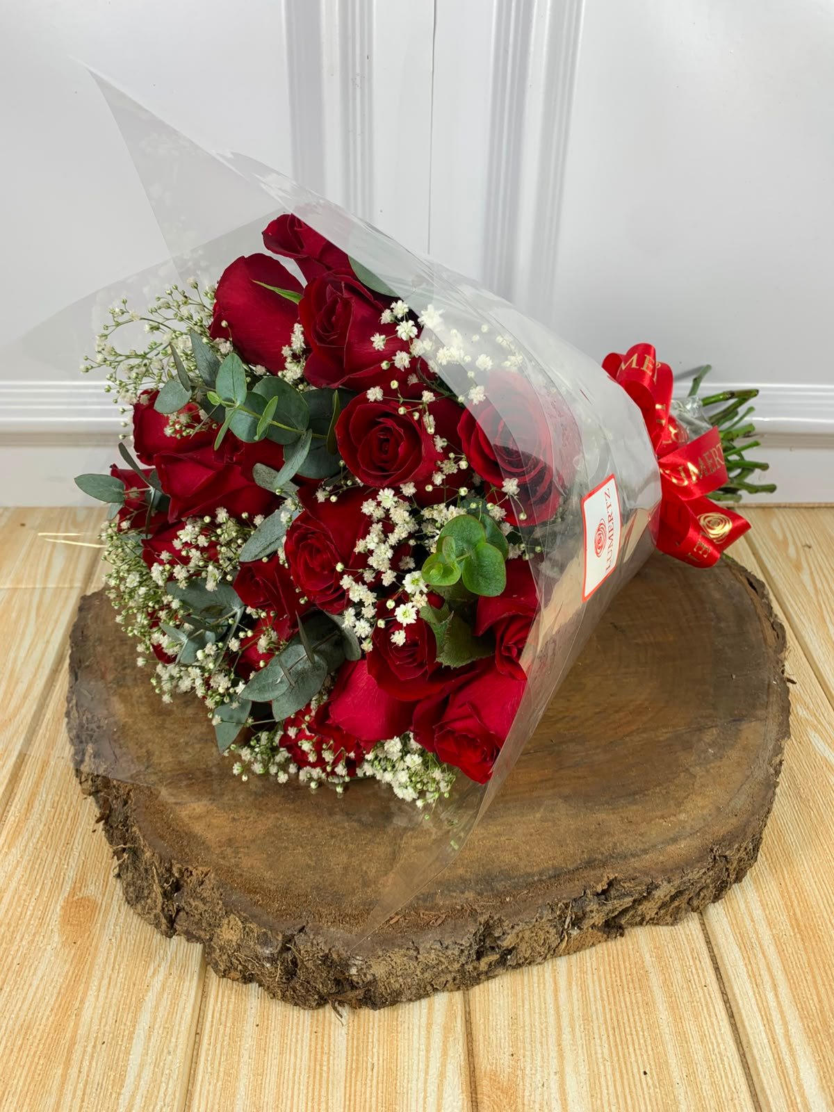 Buquê Moderno - 20 Rosas Vermelhas